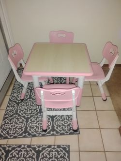Children's table and chairs