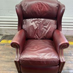 Hancock And Moore Leather Recliner Chair 
