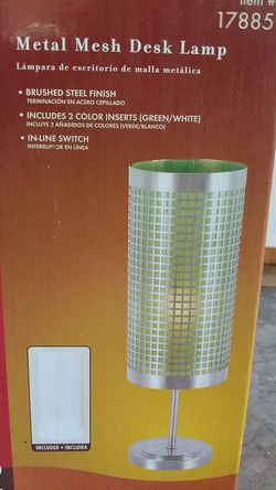 Lamp with different color inserts