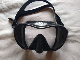 New Frameless Diving Mask Black Silicone Mid Volume Scuba Snorkeling Frame Less Rife Mares Cressi Atomic US Spearfishing Free Dive