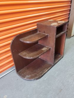 Solid Wood Side Table, Vintage