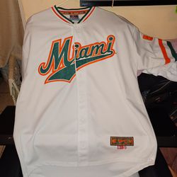 Miami Hurricanes Baseball Jersey.   XL