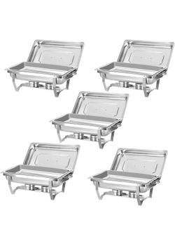5 Pack Chafing Dishes for Buffet,