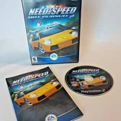 SONY NEED FOR SPEED HOT PURSUIT 2 (FC(contact info removed)) PS2 PlayStation 2 Black Bar CIB