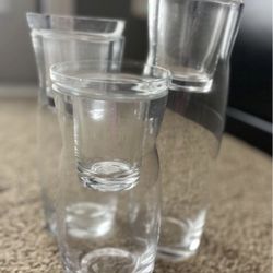Partylite Naturally Modern Tealight Candle Holder Inserts & Vase Set of 3