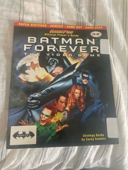 Original 1995 Batman Forever The Video Game GamePro Player's Strategy Guide Book