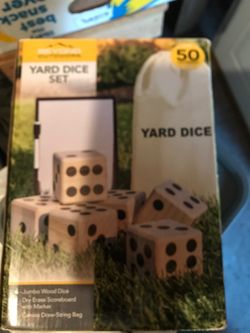 Beyond outdoor giant wood dice, (READ DESCRIPTION)
