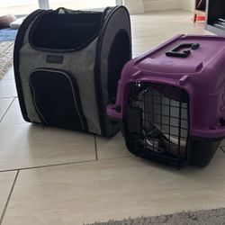 Pet Soft And Hard Carriers Both For $30 (detail see description)