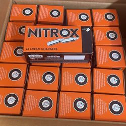Nitrox 24 ct Cream Chargers – New – Bulk Available
