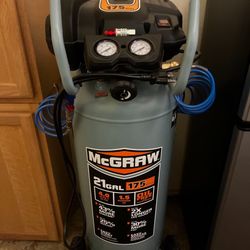 MCGRAW AIR COMPRESSOR 21 GAL