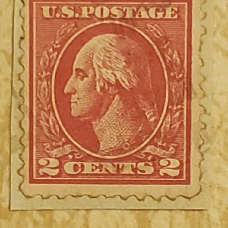 George Washington Rare, 1&2 Cent Vintage Stamps , And Abraham Lincoln. 4 Cent Stamp.