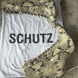 Schutz Snake Boots Size 9