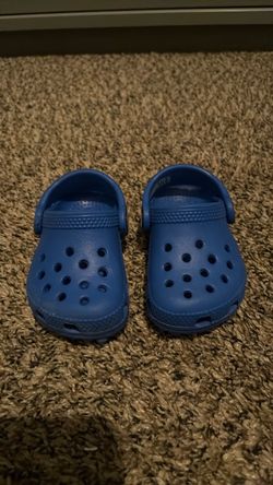 Blue Crocs Size 4c