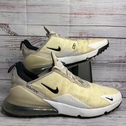 Nike Air Max 270 Golf  CK6483-102 White Black Athletic Shoes Men’s Size 14