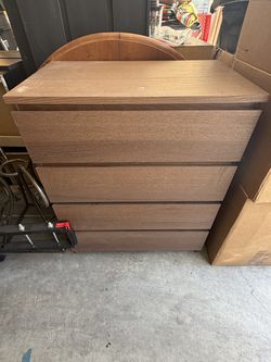 Brown Dresser and Night Stand