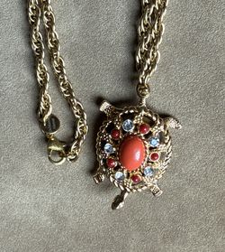 Golden Turtle Necklace 