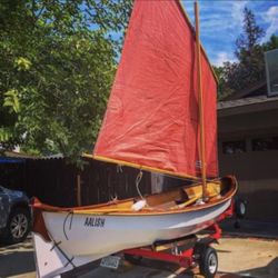 Chesapeake Light Craft 15' Skerry sailing boat.