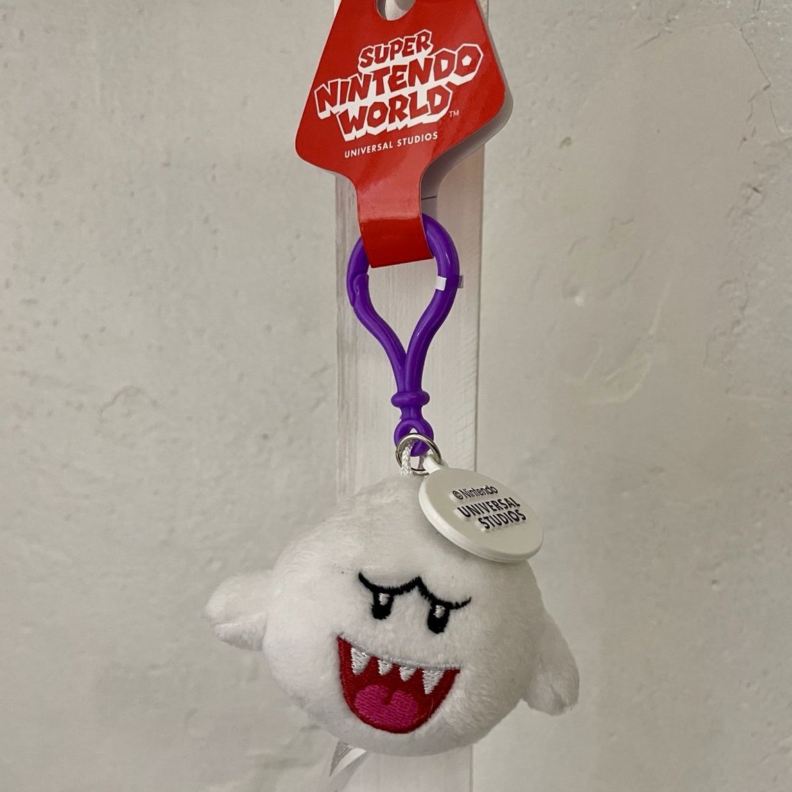 Universal Studio Hollywood Super Nintendo World Boo Plush Keychain