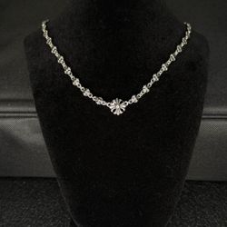 Chrome Hearts Multi Mini Floral Cross Necklace 