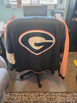XL Leather Georgia Bulldogs Jacket