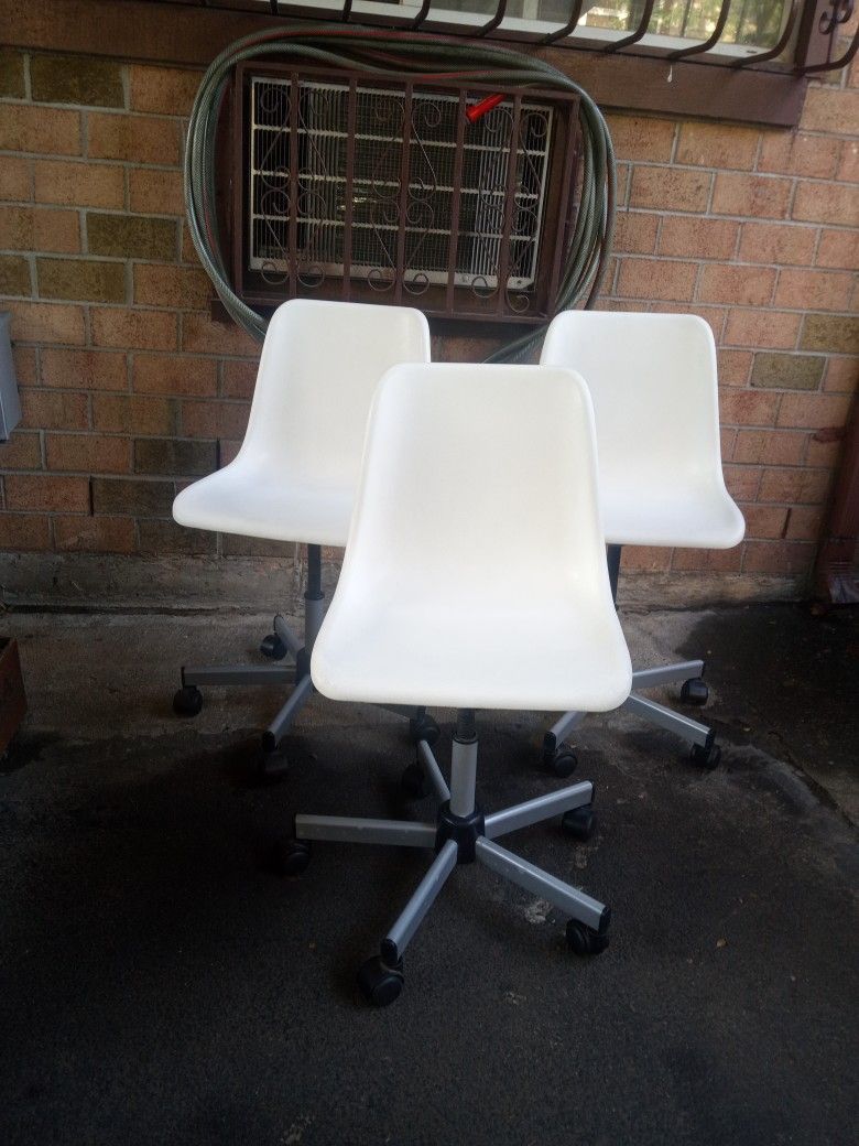 3 IKEA Rolling Chairs Made In Italy