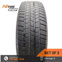 Set of 2 Used  10/32    255/65R18  111T  Michelin  Defender LTX M/S