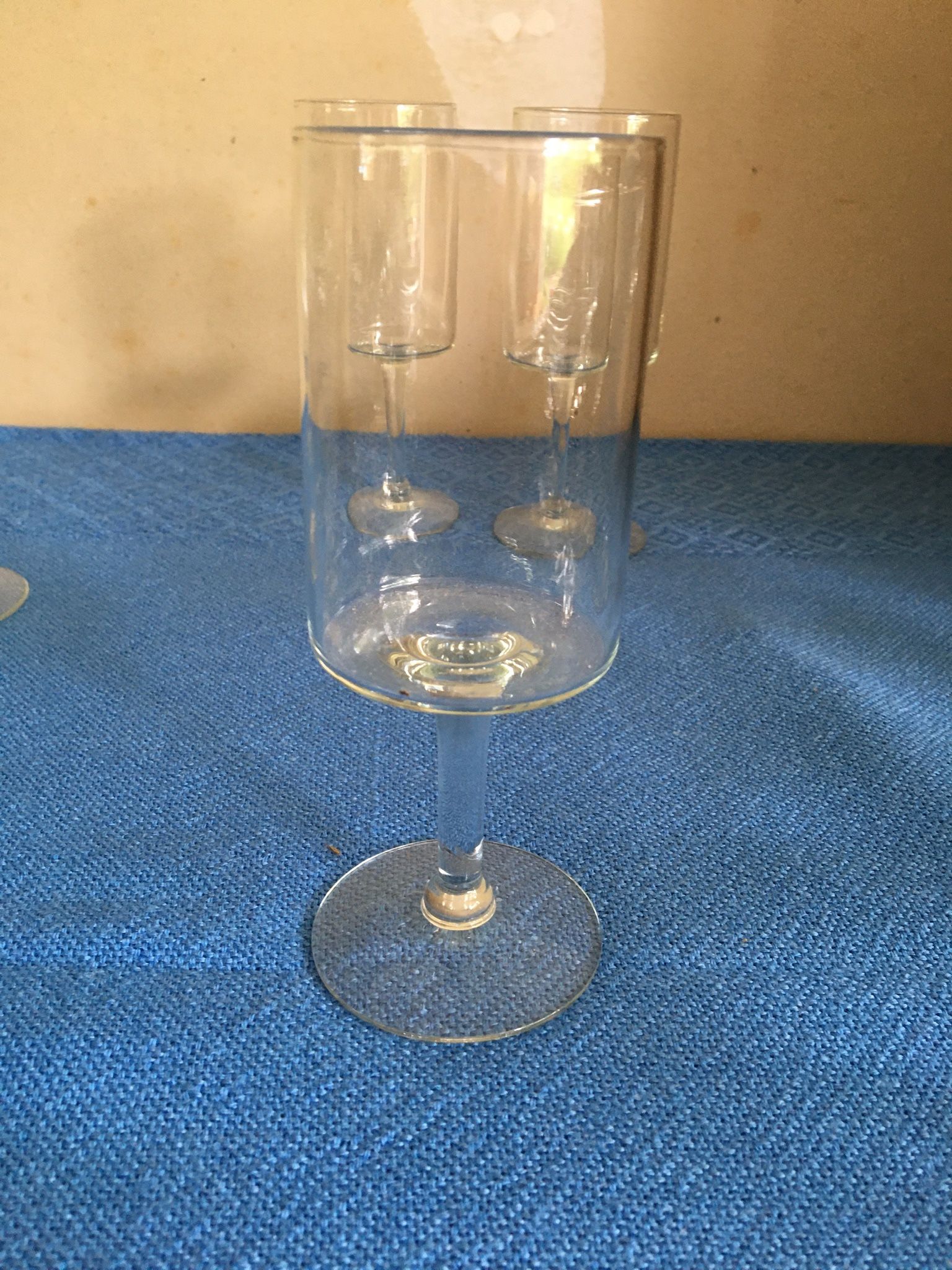 3 Vintage Glass Desert Cups