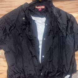 Women’s Windbreaker Jacket Size M Worn A Few Times Black