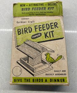 Vintage Outdoor Craft Wood Birdfeefer Kit