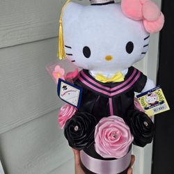 Hello Kitty Y Rosas Eternas Para Graduacion 