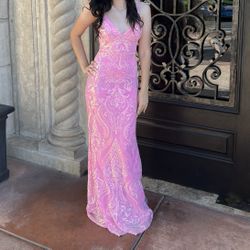 Pink prom dress
