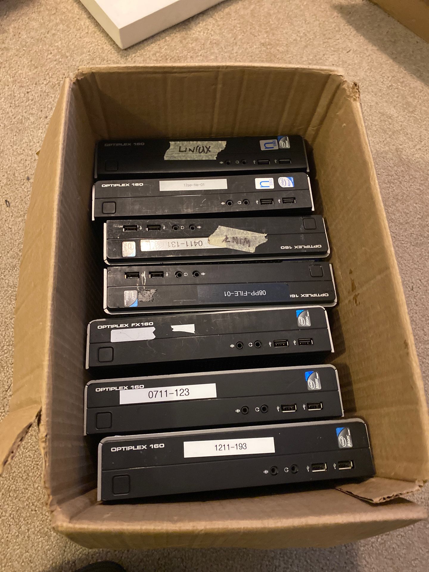 Dell optiplex 160 PC lot of 7