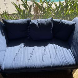 Blue Futon