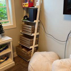White Ladder Shelves 