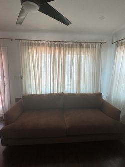 Brown Sofa Performance Fabric