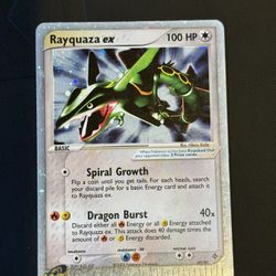 Pokemon EX Dragon Rayquaza ex 97/97 Ultra Rare Holo E-Reader w/ swirl