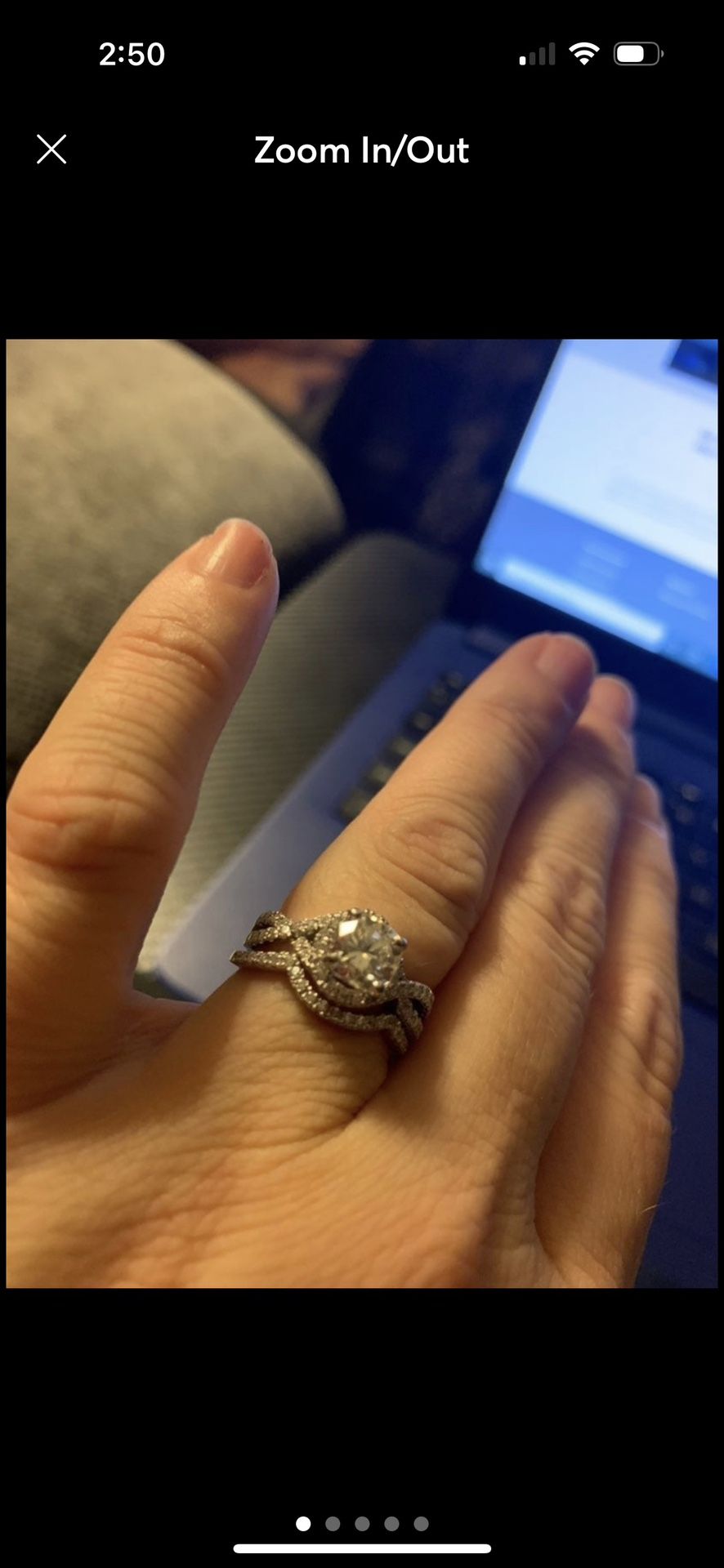 Beverly Diamonds Bridal Set Rings Size 7