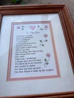 To my Sister Frame