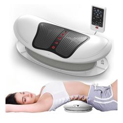 CreLiver 4-in-1 Lower Back Massager With Lumbar Traction, Heating, Vibration