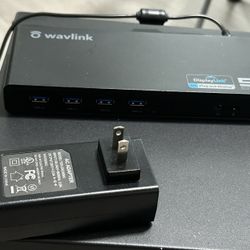 Wavlink Docking Station. WL-UG69DK1 USB-C Dual 4K Docking Station.
