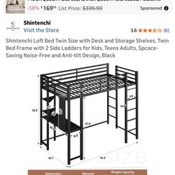 Twin Loft Bed Frame