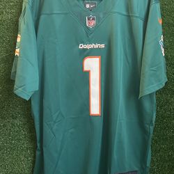 TUA TAGOVAILOA MIAMI DOLPHINS NIKE JERSEY BRAND NEW WITH TAGS SIZES MEDIUM AND LARGE AVAILABLE