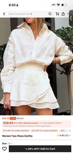 New XL women’s blouse and skirt