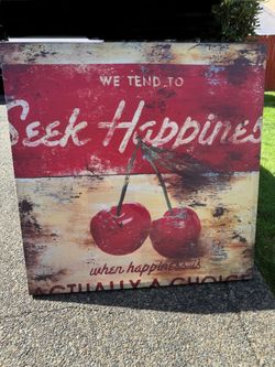 We Tend To Seek Happiness Canvas Print 