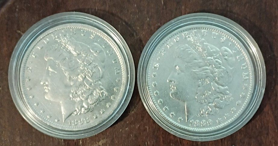 Silver Morgan Dollars (Qty:2)