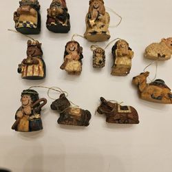 Vintage Country Peddlers and Company of America Nativity O Holy Night Ornaments