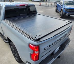 SyneticUSA 2007-2026 Chevy Silverado/GMC Sierra  Hard Aluminum Retractable Tonneau Cover Off-Road Pro Version For 5.8ft Short Bed