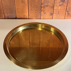 MCM Style Polished Brass Platter/Serving Tray from IKEA