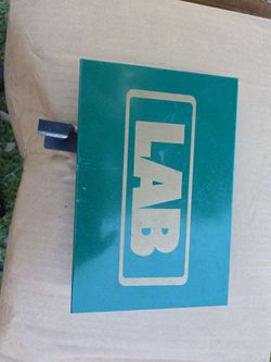 LAB Teal Metal Box with Handle