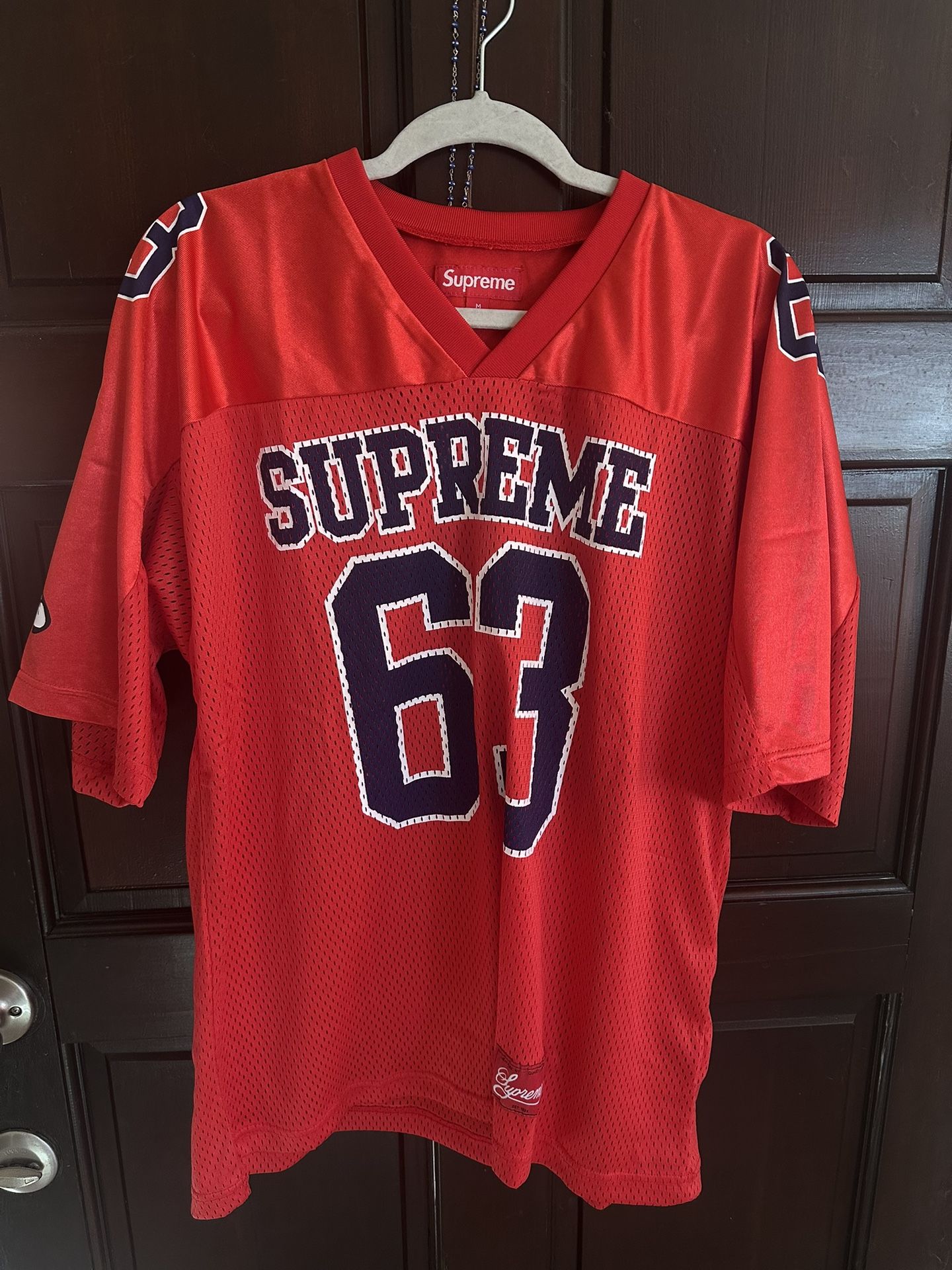 Red Supreme Bones Jersey 